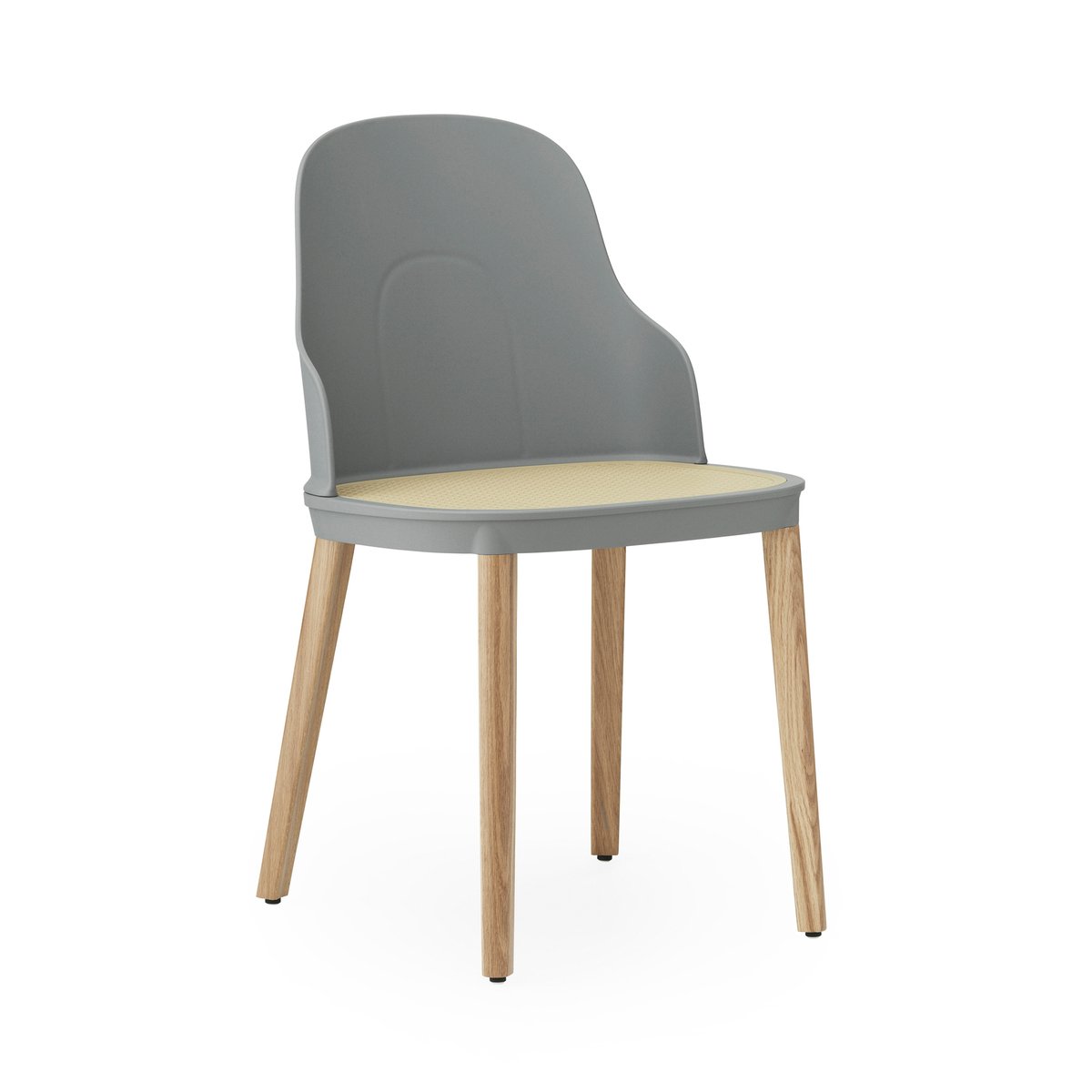 Normann Copenhagen Allez moulded wicker chair grey-oak