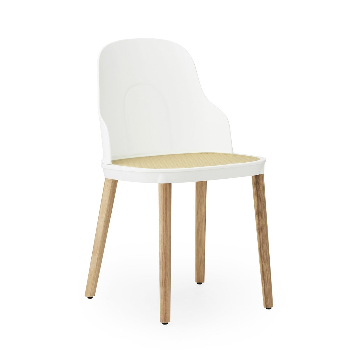 Normann Copenhagen Allez moulded wicker chair White-oak