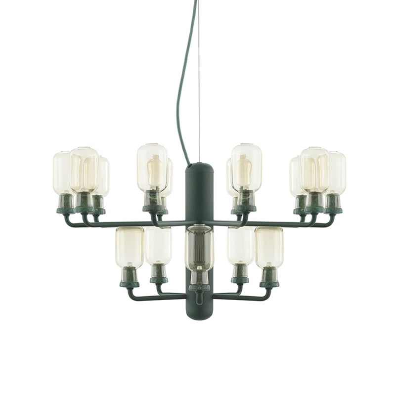 Normann Copenhagen Amp chandelier gold-green