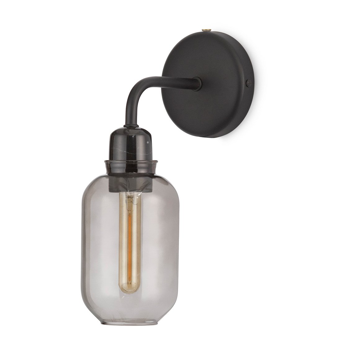 Normann Copenhagen Amp wall lamp Smoke-black