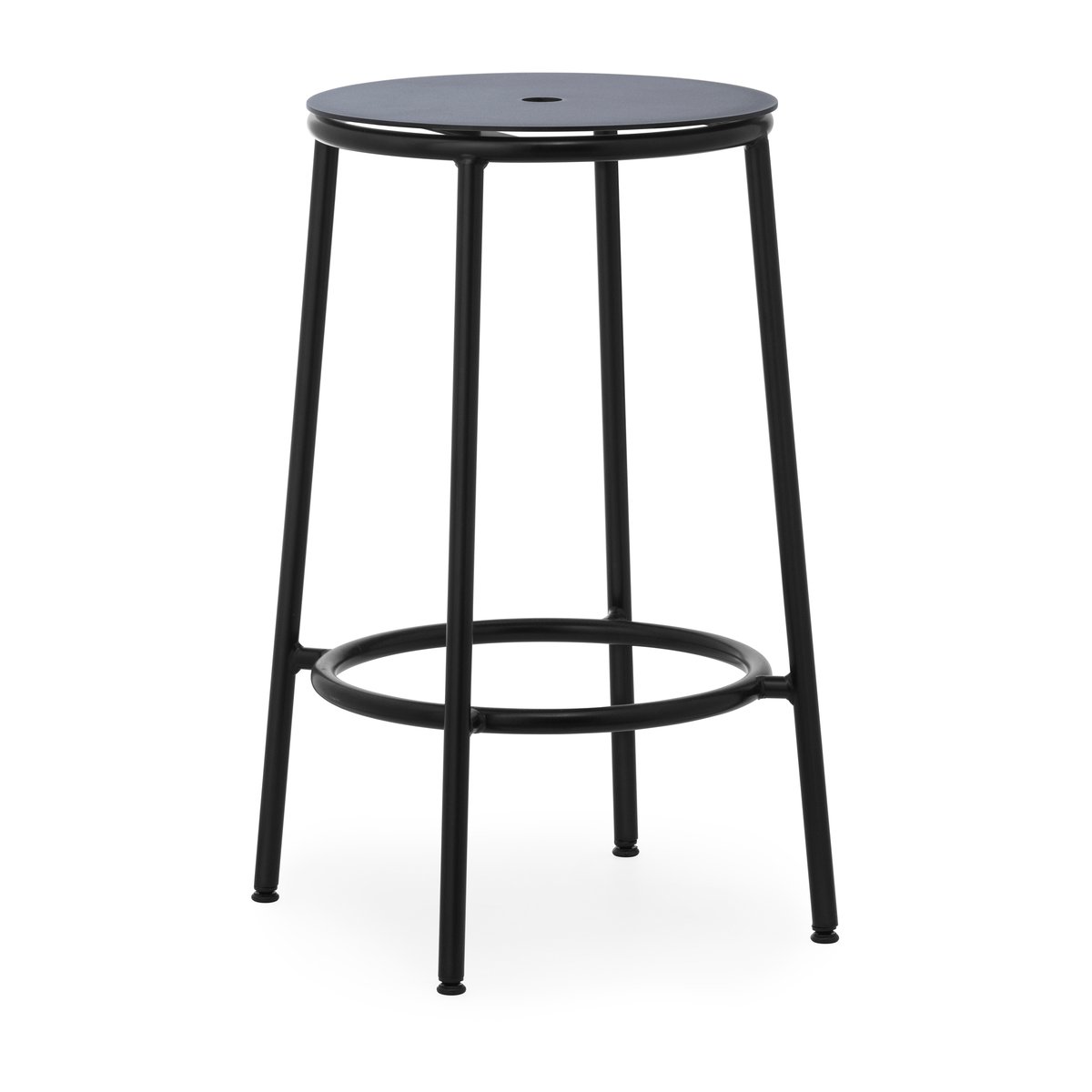 Normann Copenhagen Circa barstool 65 cm Black aluminium