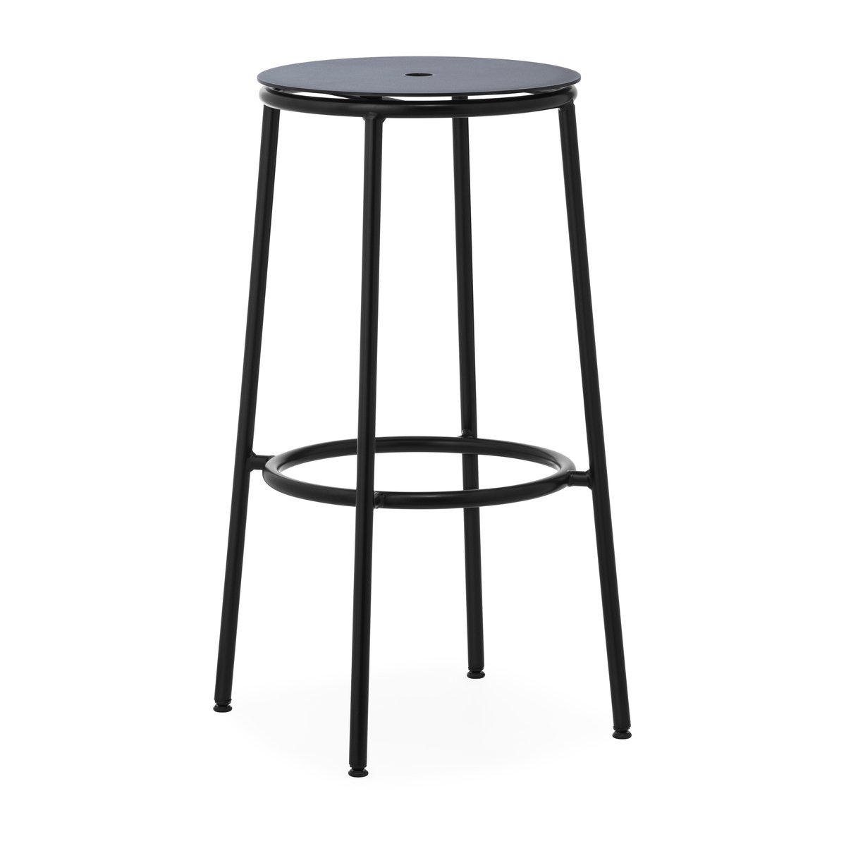 Normann Copenhagen Circa barstool 75 cm Black aluminum