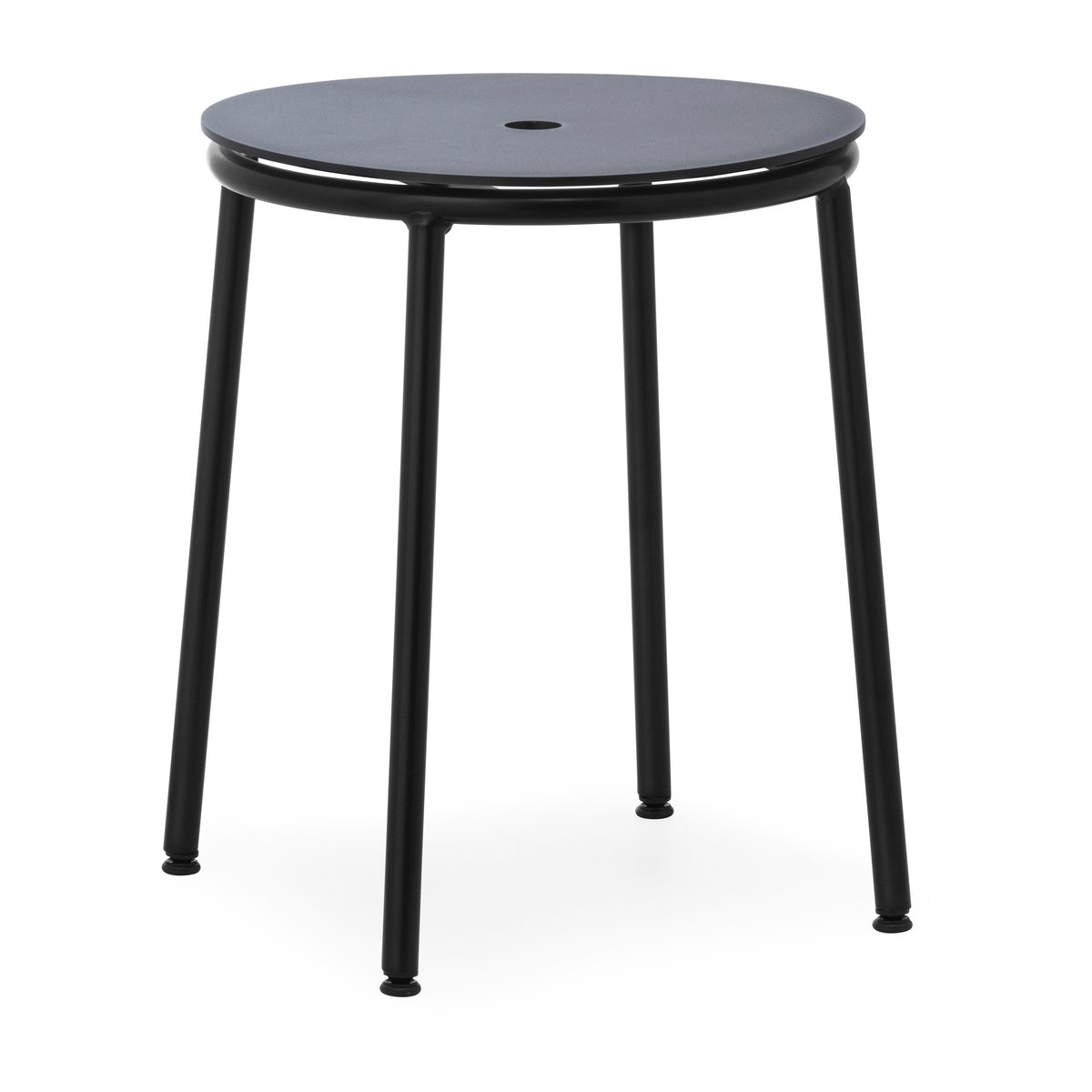 Normann Copenhagen Circa stool 45 cm Black aluminium