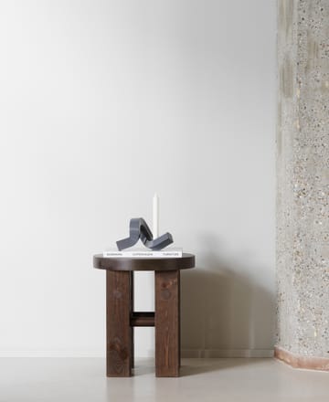 Crooked candle holder 1 - Grey - Normann Copenhagen