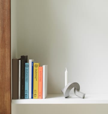 Crooked candle holder 1 - Warm grey - Normann Copenhagen