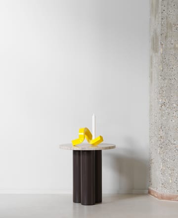 Crooked candle holder 1 - Yellow - Normann Copenhagen