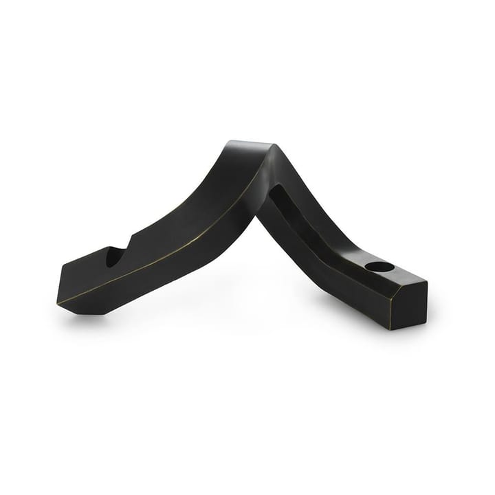 Crooked candle holder 2 - Bronze - Normann Copenhagen