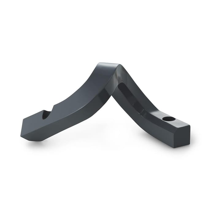 Crooked candle holder 2 - Grey - Normann Copenhagen