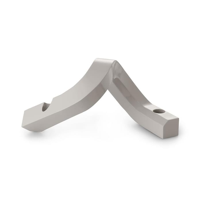 Crooked candle holder 2, Warm grey Normann Copenhagen