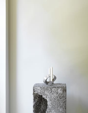 Crooked candle holder 2 - Warm grey - Normann Copenhagen