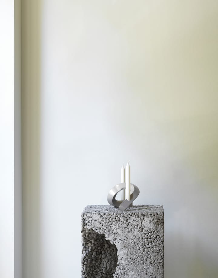 Crooked candle holder 2, Warm grey Normann Copenhagen