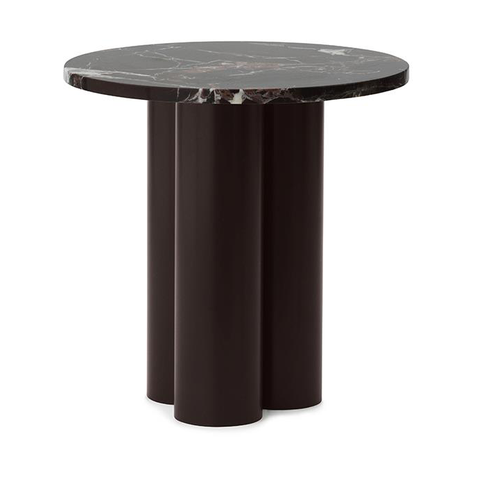 Normann Copenhagen Dit side table Ø40 cm Rosso Levanto-brown