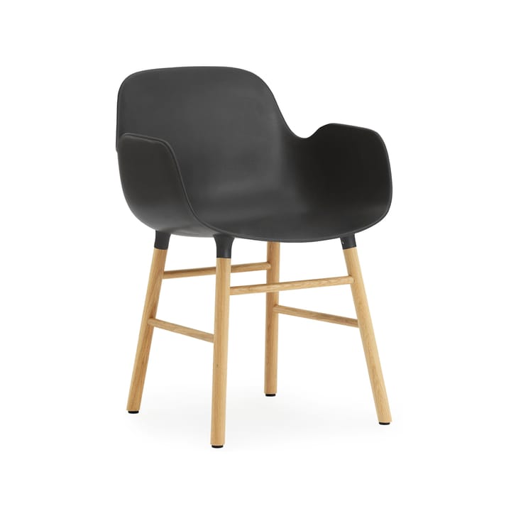 Form armchair, Black, oak legs Normann Copenhagen