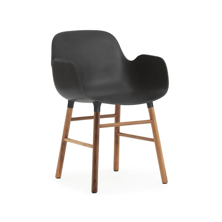 Form armchair, Black, walnut legs Normann Copenhagen