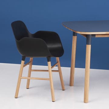 Form armchair - Black, walnut legs - Normann Copenhagen