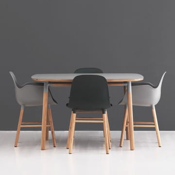 Form armchair - Black, walnut legs - Normann Copenhagen