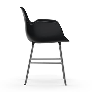 Form armchair chromed legs - Black - Normann Copenhagen