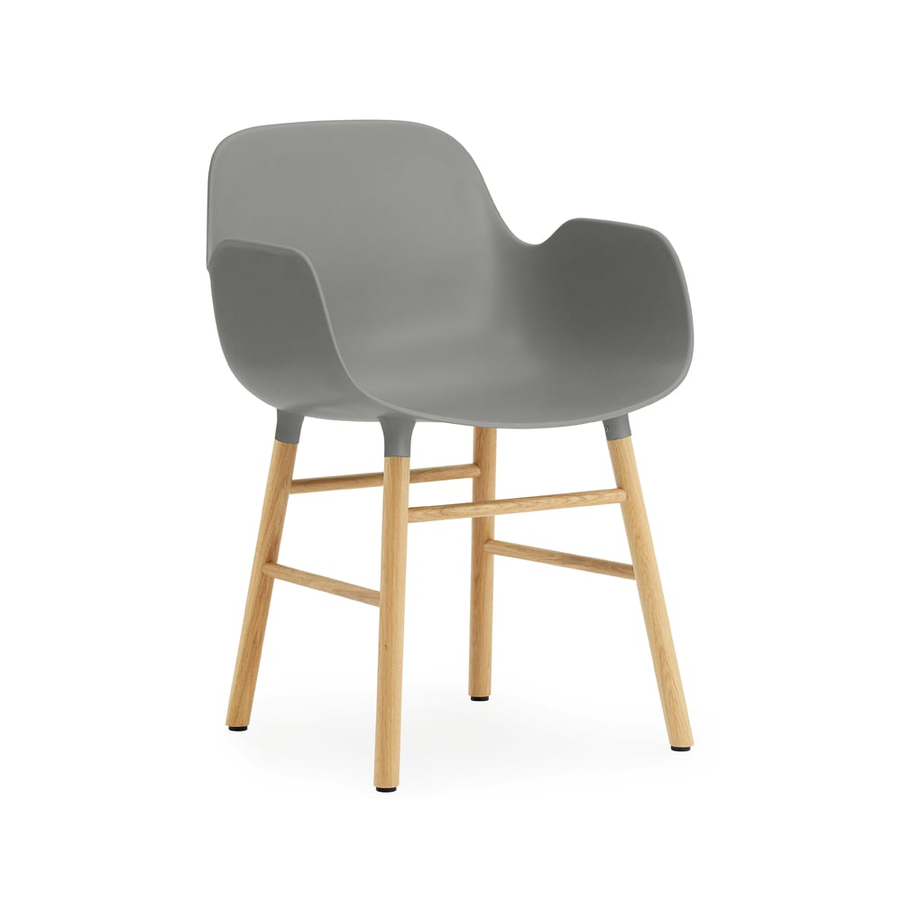 Normann Copenhagen Form armchair Grey, oak legs