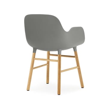 Form armchair - Grey, oak legs - Normann Copenhagen