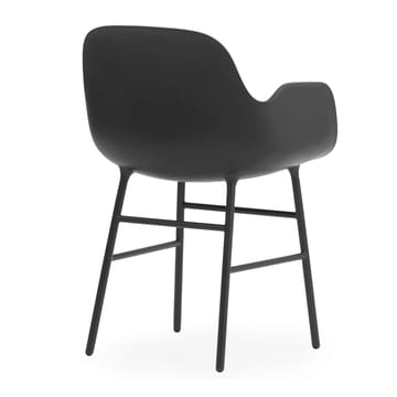 Form armchair metal legs - Black - Normann Copenhagen