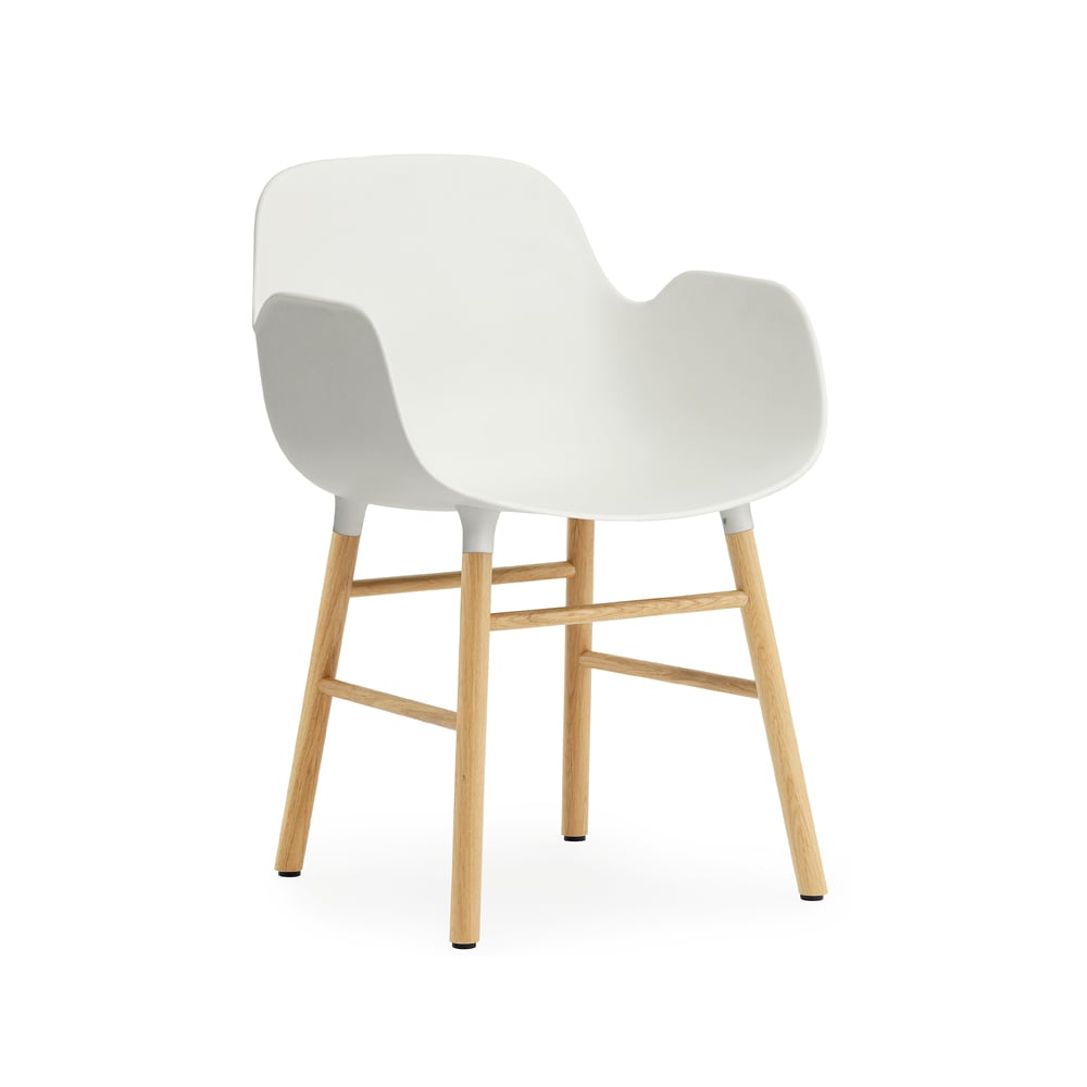 Normann Copenhagen Form armchair White, oak legs