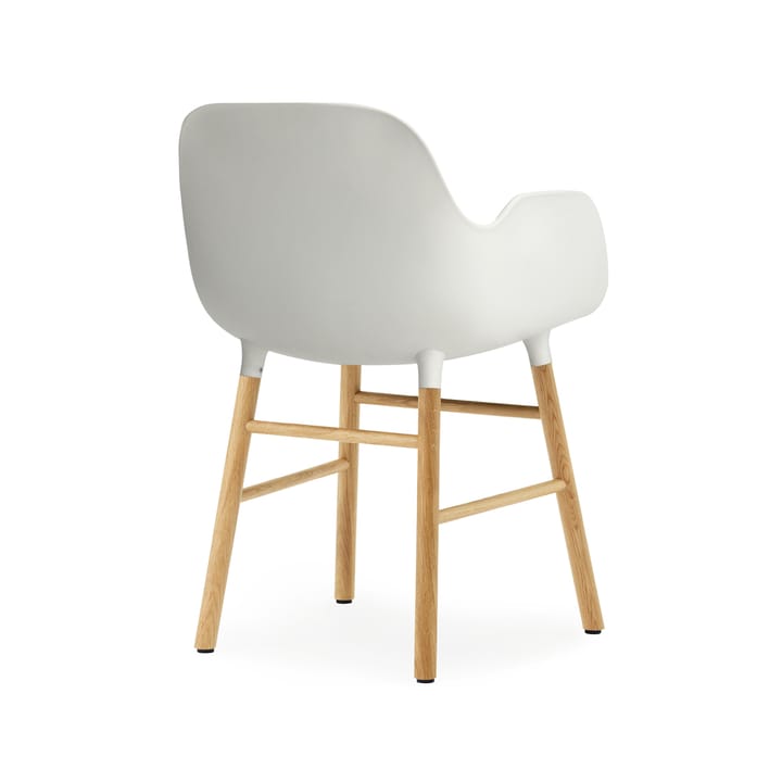 Form armchair, White, oak legs Normann Copenhagen