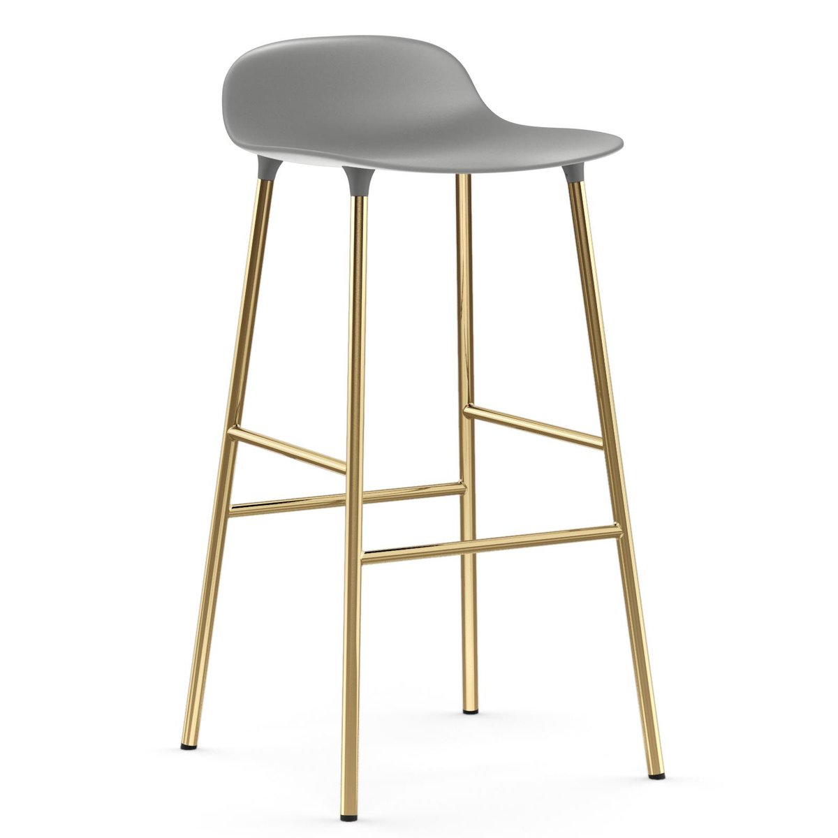 Normann Copenhagen Form barstool bronze lege 75 cm Grey