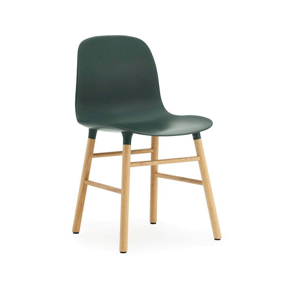 Normann Copenhagen Form Chair Green, oak legs