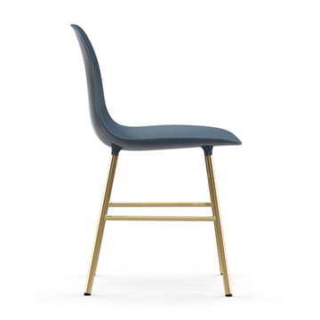 Form chair leg - brass - Blue - Normann Copenhagen