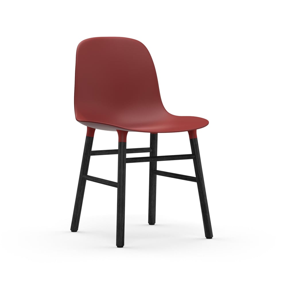 Normann Copenhagen Form Chair Red, black legs