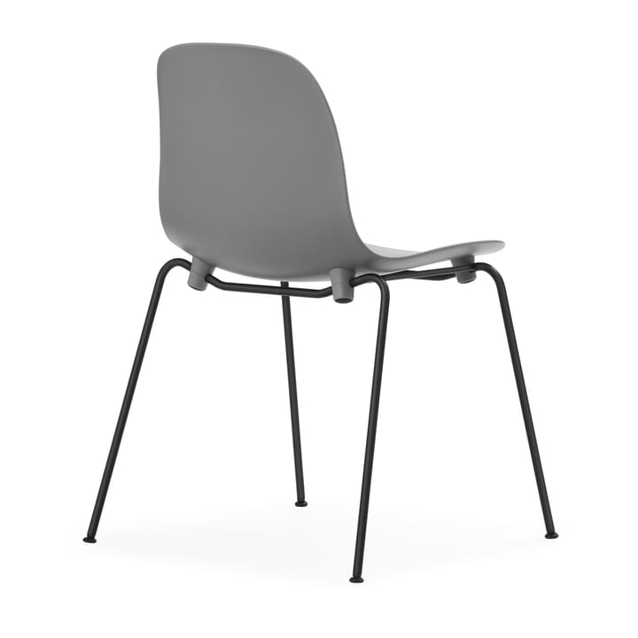 Form Chair stackable chair black legs 2-pack, Grey Normann Copenhagen