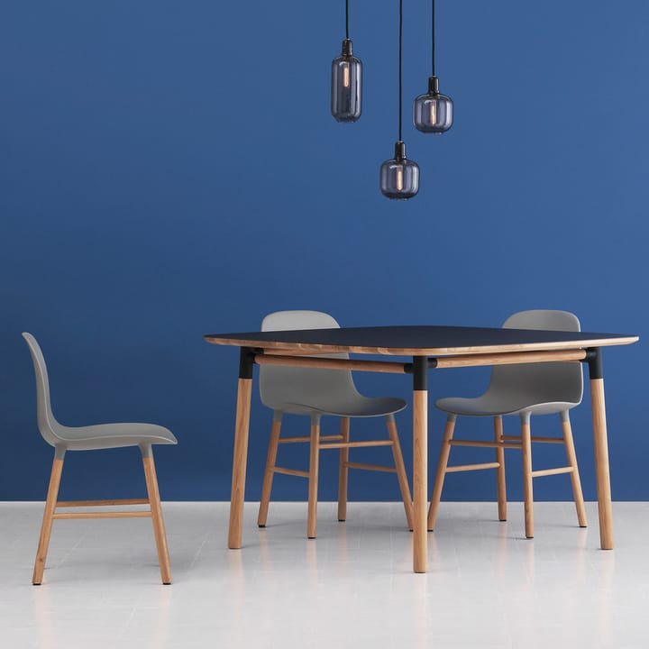 Form dining table 120x120 cm, Green. oak legs Normann Copenhagen