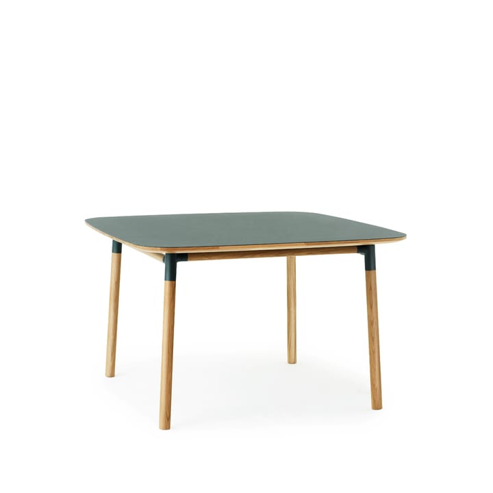 Form dining table 120x120 cm, Green. oak legs Normann Copenhagen