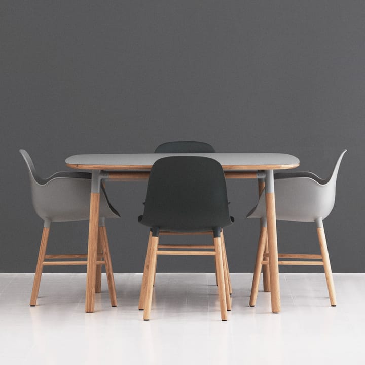 Form dining table, Green. oak legs Normann Copenhagen