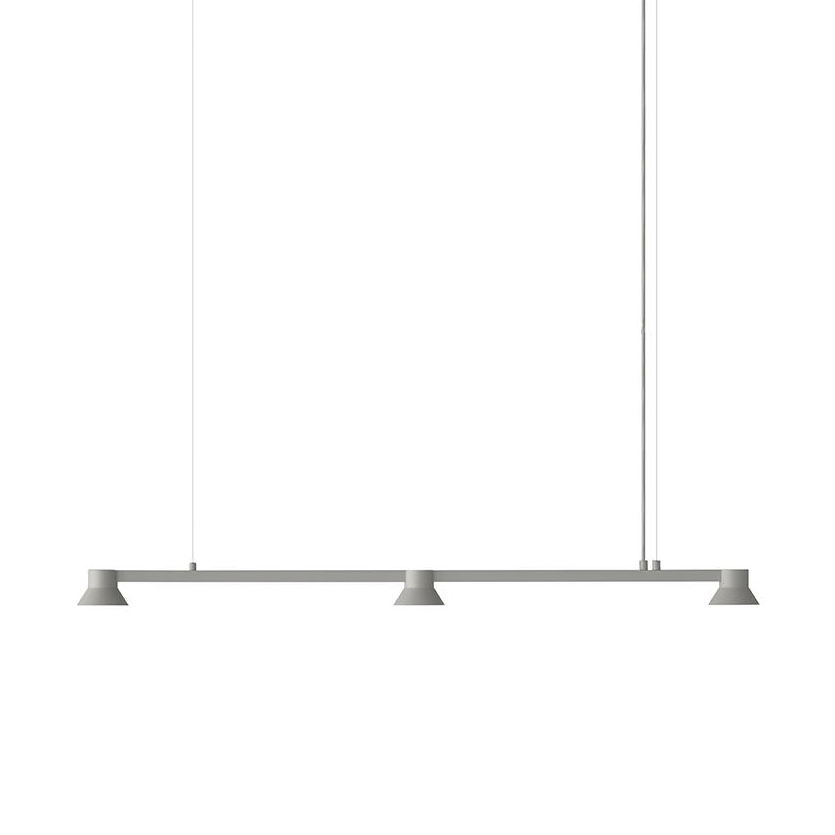 Normann Copenhagen Hat ceiling lamp linear small Warm grey