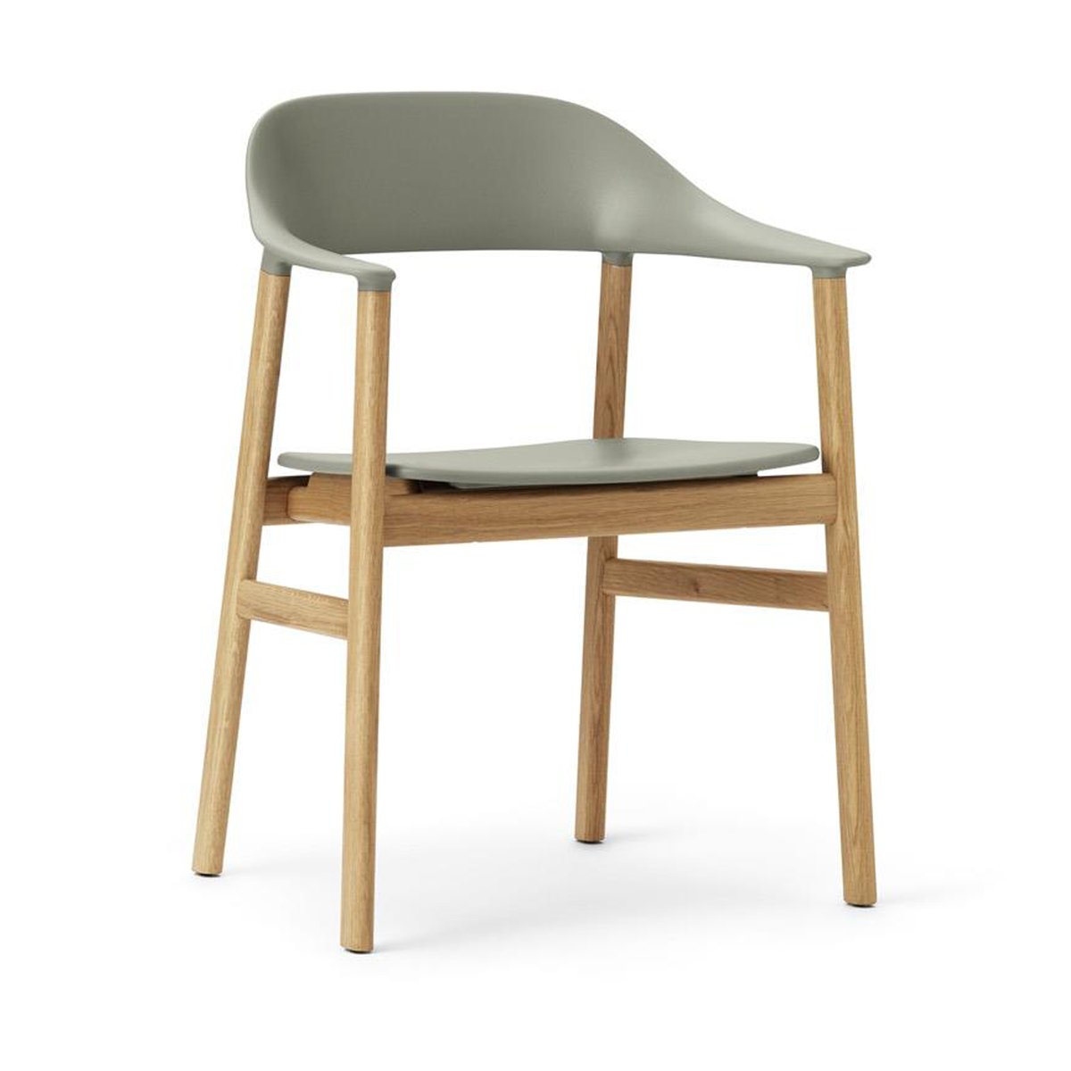 Normann Copenhagen Herit armchair oak Dusty Green