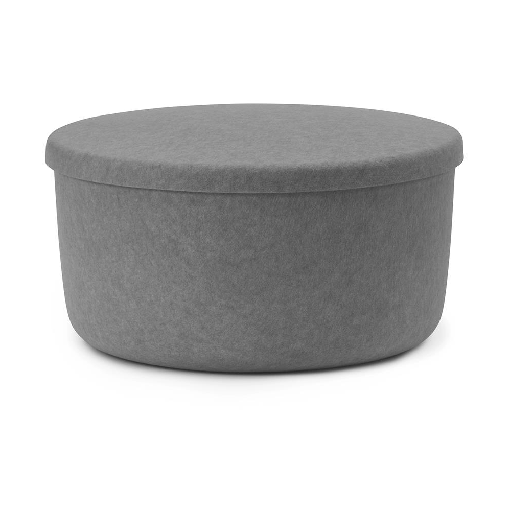 Normann Copenhagen Hide Storage large ottoman Grey