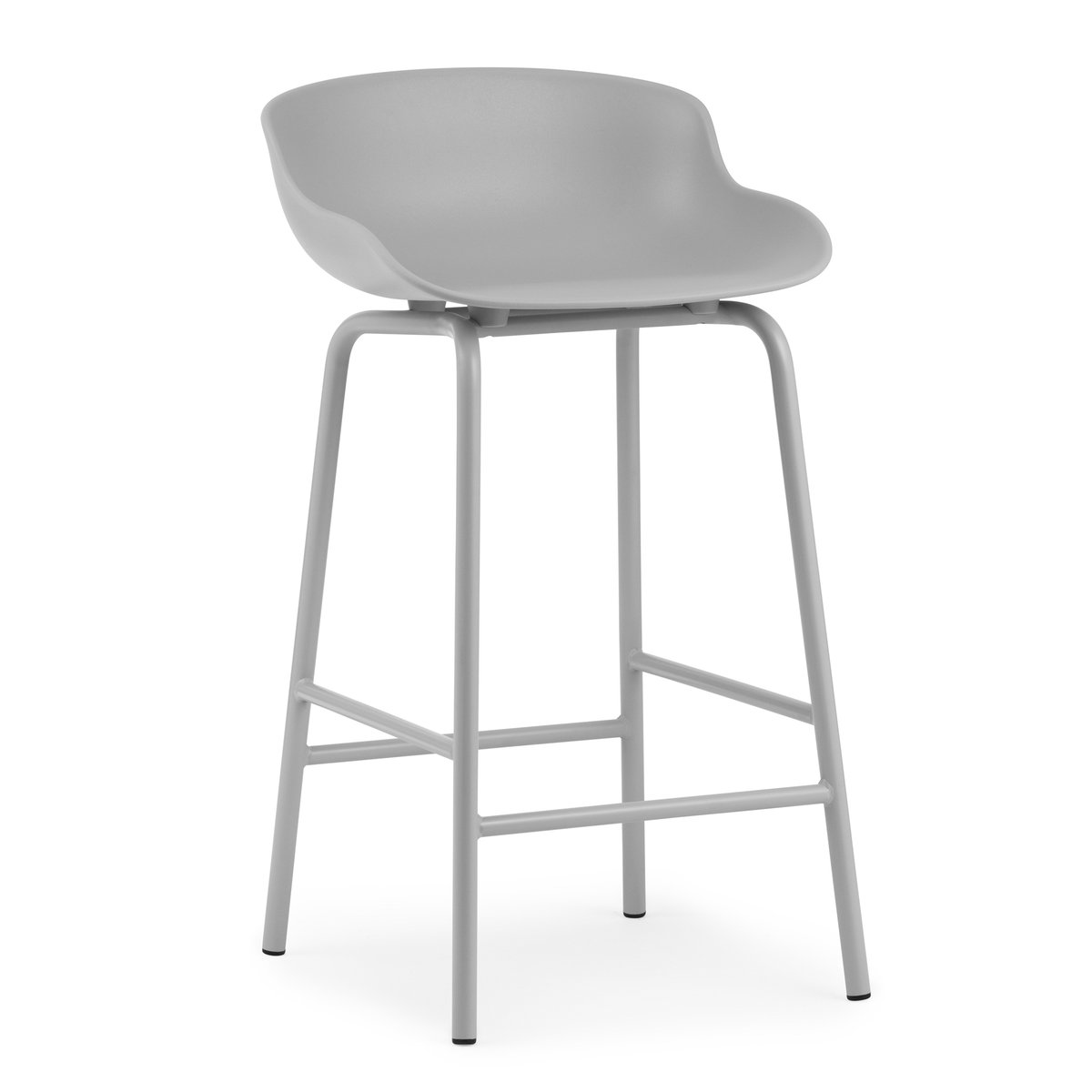 Normann Copenhagen Hyg barstool metal legs 65 cm Grey