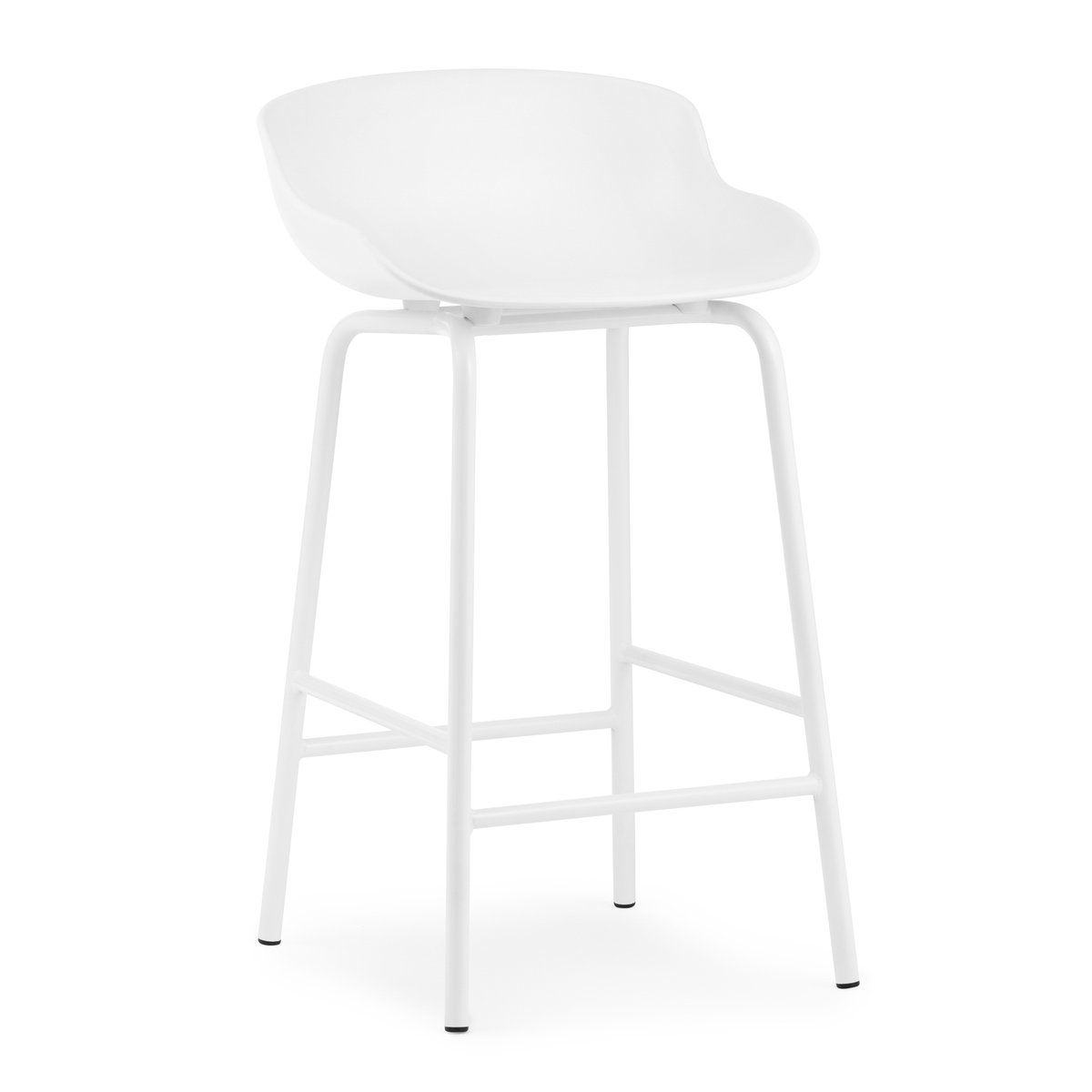 Normann Copenhagen Hyg barstool metal legs 65 cm White