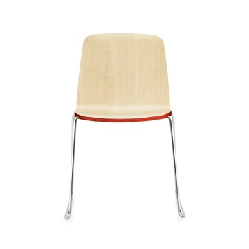 Just chair - Ash, veneer, black edge, black metal stand - Normann Copenhagen