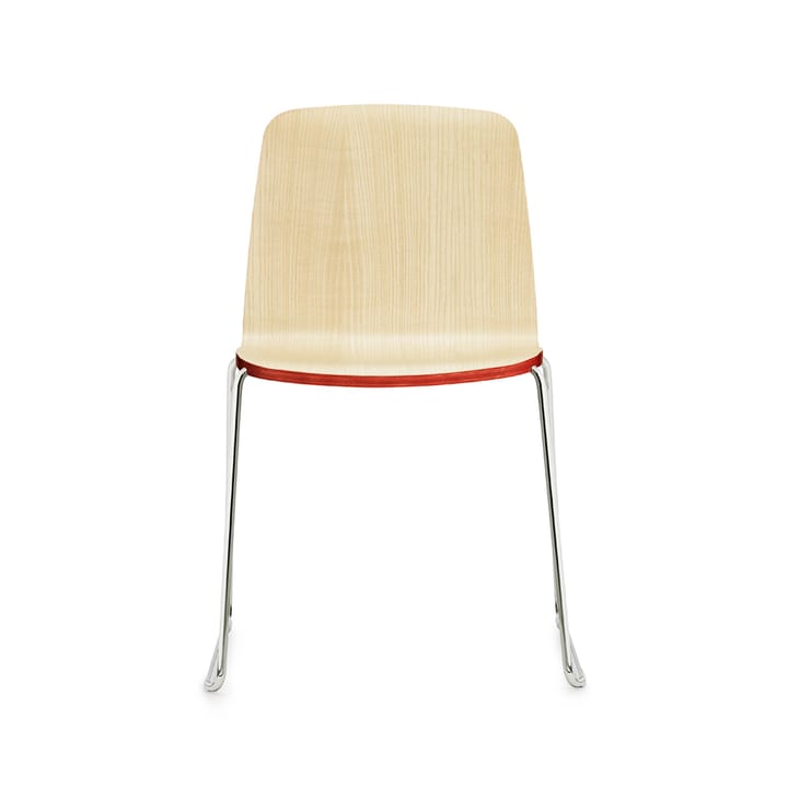 Just chair, Ash, veneer, black edge, black metal stand Normann Copenhagen