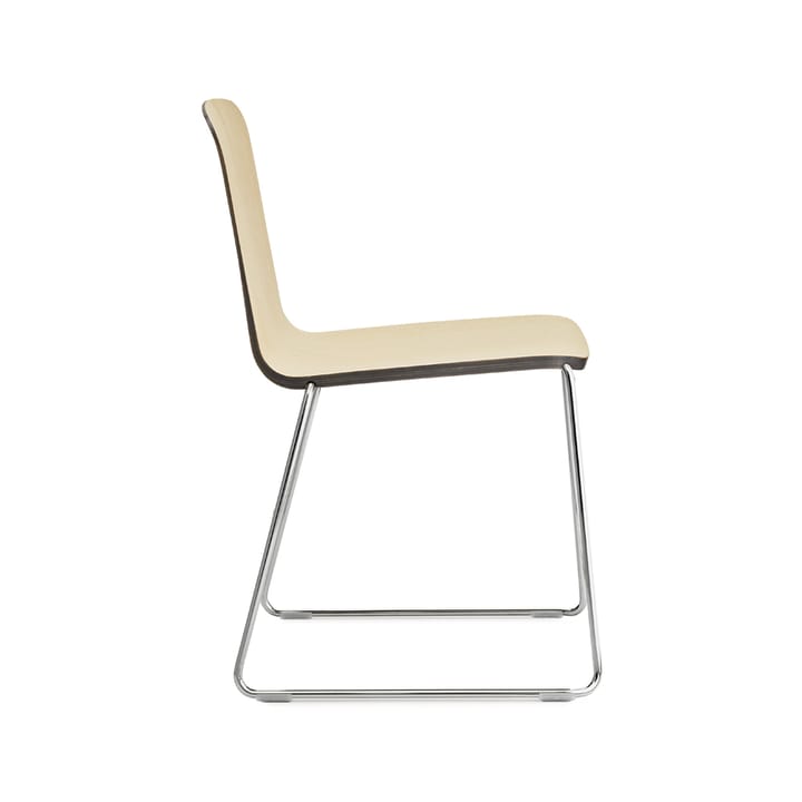 Just chair, Ash, veneer, black edge, black metal stand Normann Copenhagen