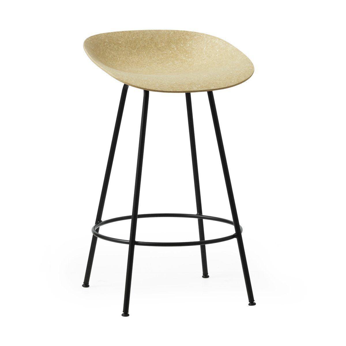 Normann Copenhagen Mat Barstool 65 cm Hemp-black steel