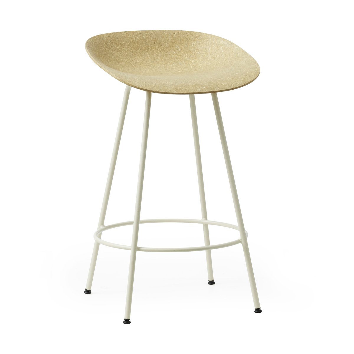 Normann Copenhagen Mat Barstool 65 cm Hemp-cream steel