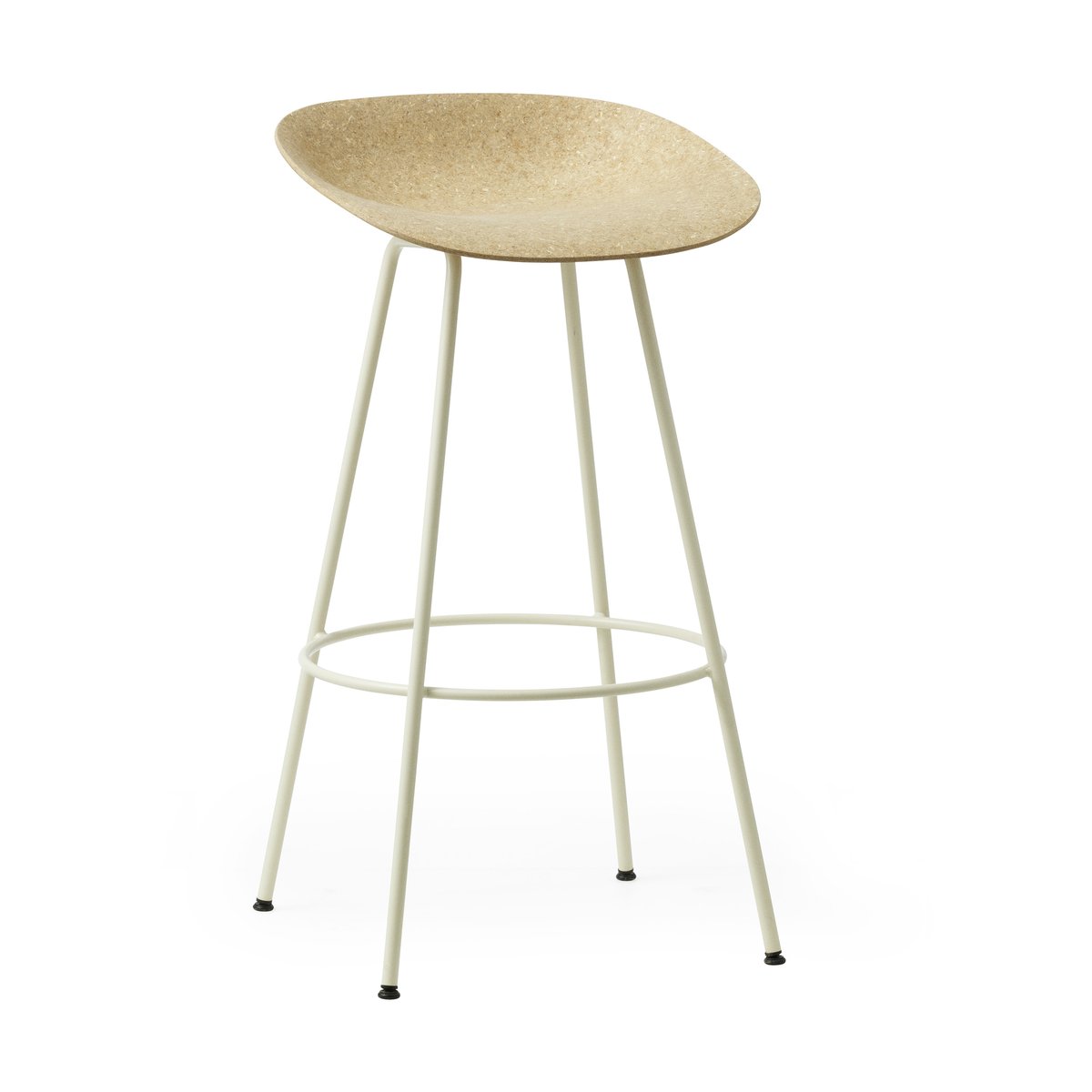 Normann Copenhagen Mat Barstool 65 cm Hemp-cream steel