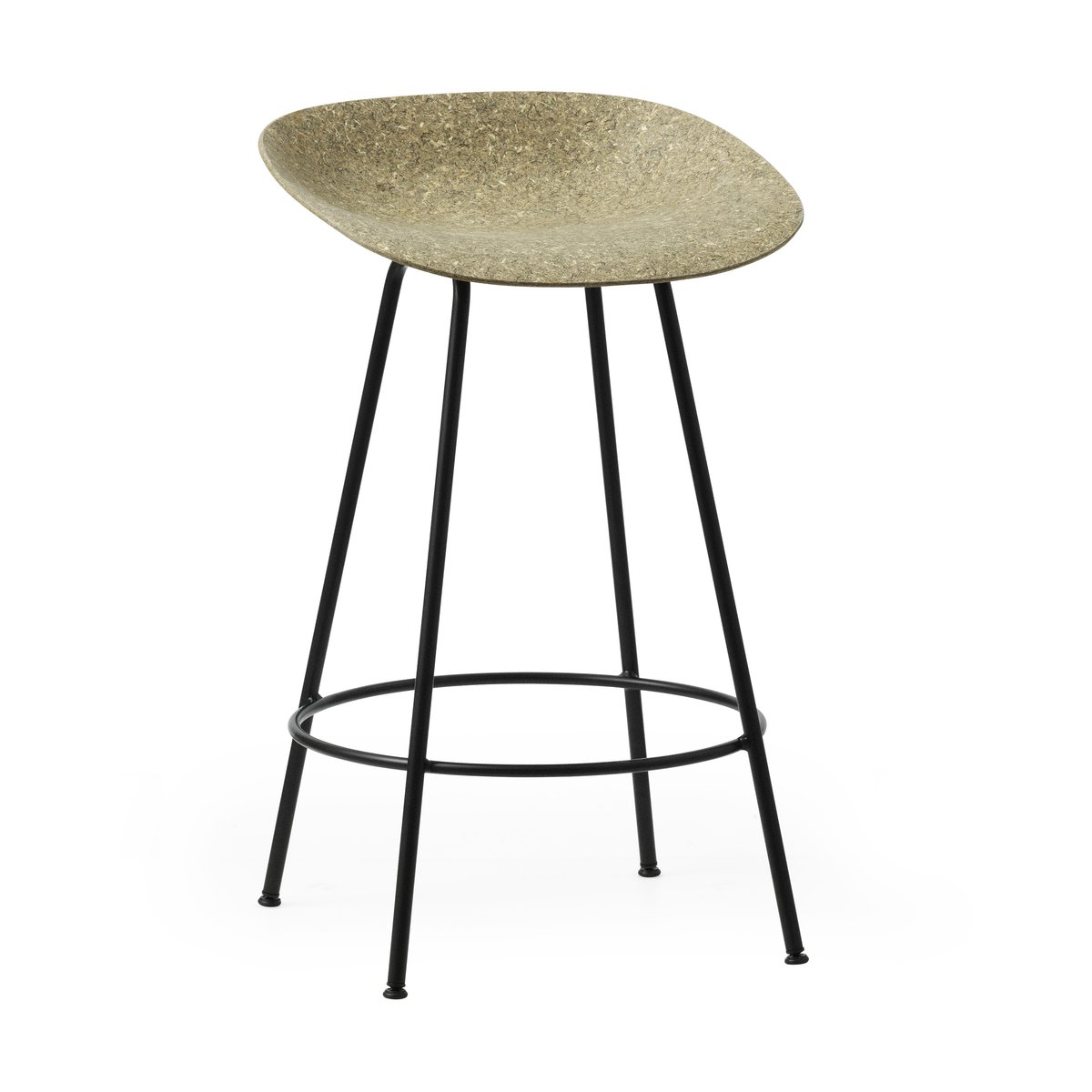 Normann Copenhagen Mat Barstool 65 cm Seaweed-black steel