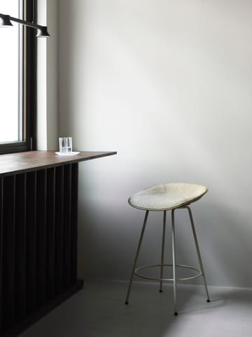 Mat Barstool 65 cm - Seaweed-black steel - Normann Copenhagen