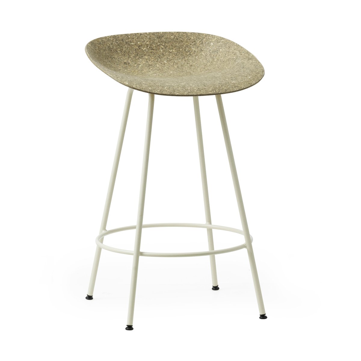 Normann Copenhagen Mat Barstool 65 cm Seaweed-cream steel