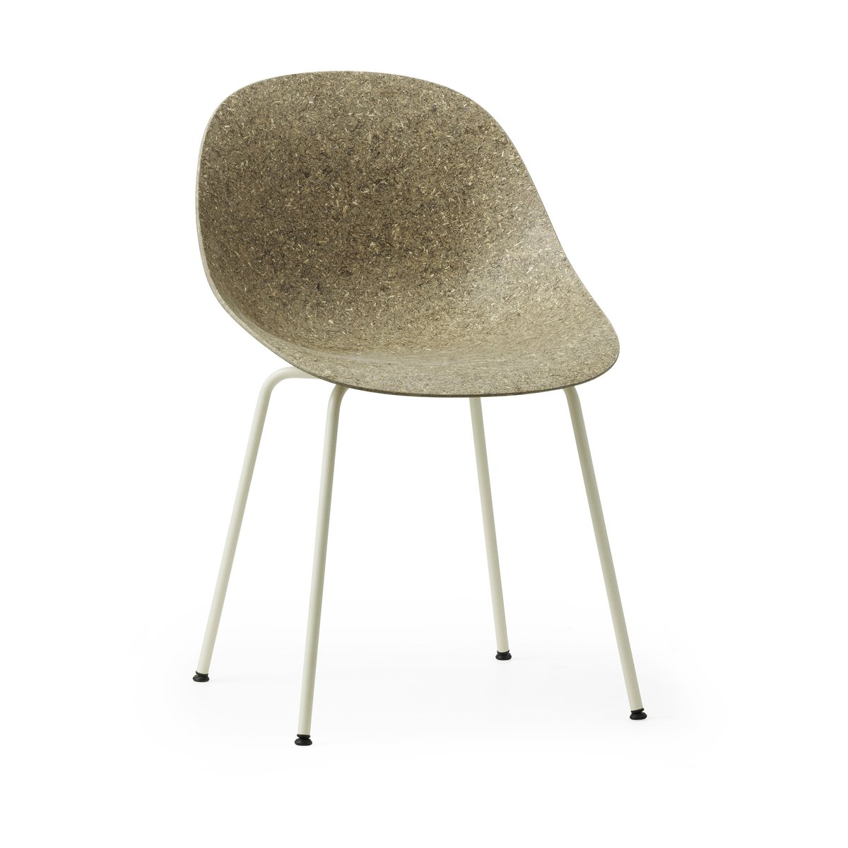 Normann Copenhagen Mat Chair Seaweed-cream steel