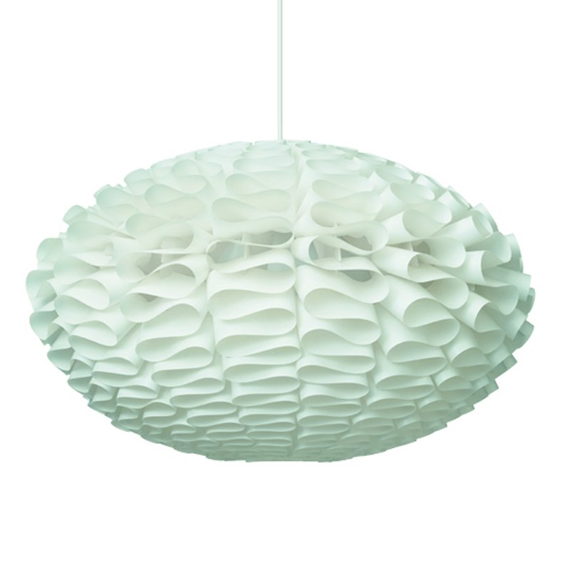 large white ceiling shade